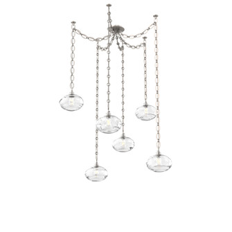 Coppa Round 6pc Swag Multi-Pendant Chain (1289|SNB0036-06-BS-OC-CH2-E2)