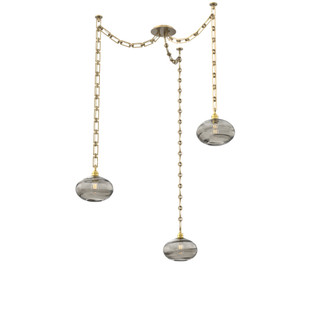 Coppa Round 3pc Swag Multi-Pendant Chain (1289|SNB0036-03-GB-OS-CH3-E2)