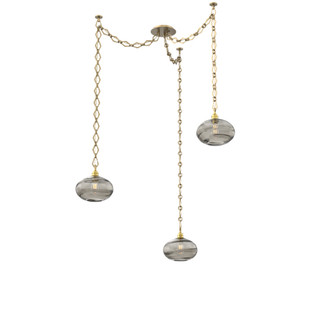 Coppa Round 3pc Swag Multi-Pendant Chain (1289|SNB0036-03-GB-OS-CH1-E2)