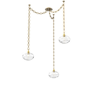 Coppa Multi Light Pendant Multi Port Canopy Gilded Brass (1289|SNB0036-03-GB-OC-CH1-E2)