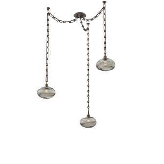 Coppa Round 3pc Swag Multi-Pendant Chain (1289|SNB0036-03-FB-OS-CH3-E2)