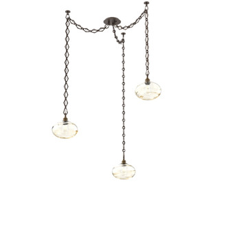 Coppa Round 3pc Swag Multi-Pendant Chain (1289|SNB0036-03-FB-OA-CH1-E2)