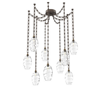 Ellisse Round 9pc Swag Multi-Pendant Chain (1289|SNB0035-09-FB-OC-CH3-E2)