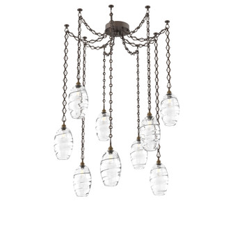 Ellisse Round 9pc Swag Multi-Pendant Chain (1289|SNB0035-09-FB-OC-CH1-E2)