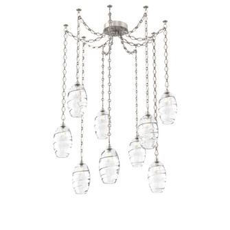 Ellisse Round 9pc Swag Multi-Pendant Chain (1289|SNB0035-09-BS-OC-CH1-E2)