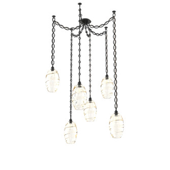 Ellisse Multi Light Pendant Multi Port Canopy Matte Black (1289|SNB0035-06-MB-OA-CH2-E2)