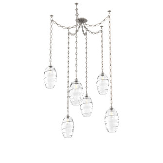Ellisse Round 6pc Swag Multi-Pendant Chain (1289|SNB0035-06-BS-OC-CH1-E2)