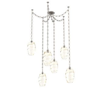 Ellisse Round 6pc Swag Multi-Pendant Chain (1289|SNB0035-06-BS-OA-CH1-E2)