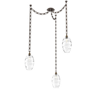 Ellisse Round 3pc Swag Multi-Pendant Chain (1289|SNB0035-03-FB-OC-CH3-E2)