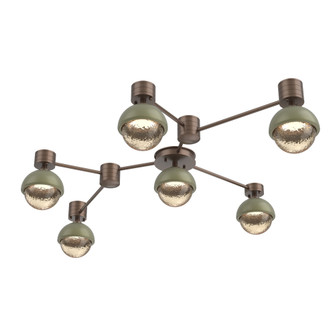 Cabochon Flush Mount Wall Sconce Burnished Bronze (1289|SMB0093-HL-BB-A-L1-GE)