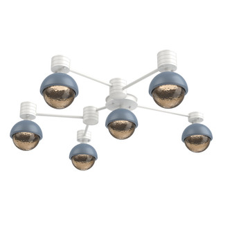 Hub & Spoke - Cabochon - Round - 6pc (1289|SMB0093-H6-WI-B-L3-BU)