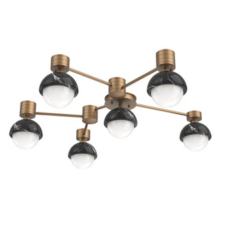 Hub & Spoke - Cabochon - Round - 6pc (1289|SMB0093-H6-NB-WL-L3-BM)