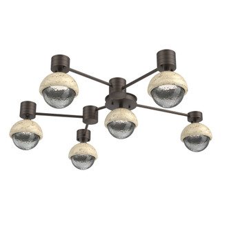 Hub & Spoke - Cabochon - Round - 6pc (1289|SMB0093-H6-FB-S-L1-TR)