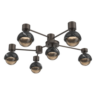 Hub & Spoke - Cabochon - Round - 6pc (1289|SMB0093-H6-FB-B-L3-BM)