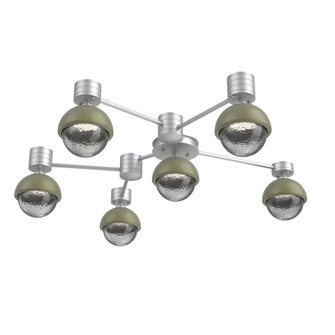 Hub & Spoke - Cabochon - Round - 6pc (1289|SMB0093-H6-CS-S-L1-GE)