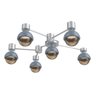 Hub & Spoke - Cabochon - Round - 6pc (1289|SMB0093-H6-CS-B-L1-BU)