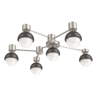 Cabochon Flush Mount Wall Sconce Beige Silver (1289|SMB0093-H6-BS-WL-L3-GP)