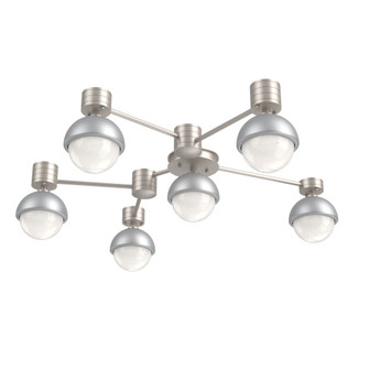 Cabochon Flush Mount Wall Sconce Beige Silver (1289|SMB0093-H6-BS-WL-L3-CS)