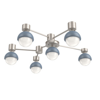 Hub & Spoke - Cabochon - Round - 6pc (1289|SMB0093-H6-BS-WL-L3-BU)