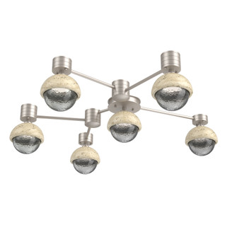 Hub & Spoke - Cabochon - Round - 6pc (1289|SMB0093-H6-BS-S-L3-TR)