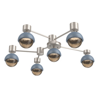 Hub & Spoke - Cabochon - Round - 6pc (1289|SMB0093-H6-BS-B-L3-BU)