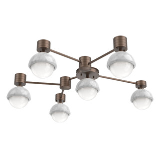 Cabochon Flush Mount Wall Sconce Burnished Bronze (1289|SMB0093-H6-BB-WL-L3-WM)