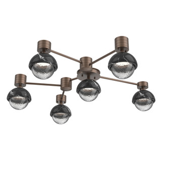 Cabochon Flush Mount Wall Sconce Burnished Bronze (1289|SMB0093-H6-BB-C-L3-BM)