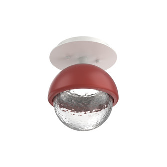 Single Glass Sconce & Flush Mount - Cabochon (1289|SMB0093-01-WI-C-L1-RE)