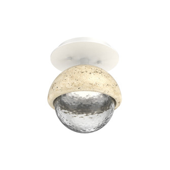 Single Glass Sconce & Flush Mount - Cabochon (1289|SMB0093-01-WI-C-L1-TR)
