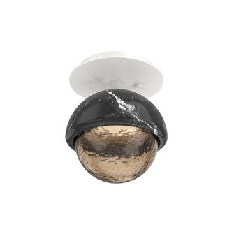 Single Glass Sconce & Flush Mount - Cabochon (1289|SMB0093-01-WI-B-L3-BM)