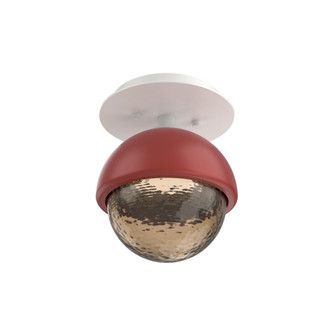 Single Glass Sconce & Flush Mount - Cabochon (1289|SMB0093-01-WI-B-L1-RE)