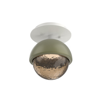 Single Glass Sconce & Flush Mount - Cabochon (1289|SMB0093-01-WI-B-L1-GE)