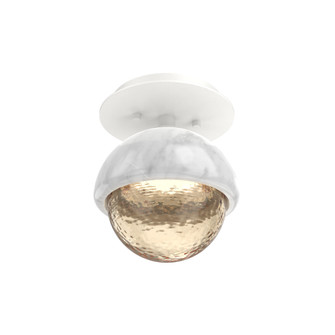 Single Glass Sconce & Flush Mount - Cabochon (1289|SMB0093-01-WI-A-L1-WM)