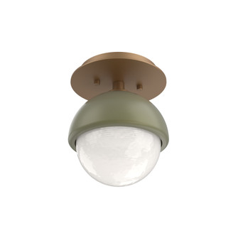 Single Glass Sconce & Flush Mount - Cabochon (1289|SMB0093-01-NB-WL-L3-GE)