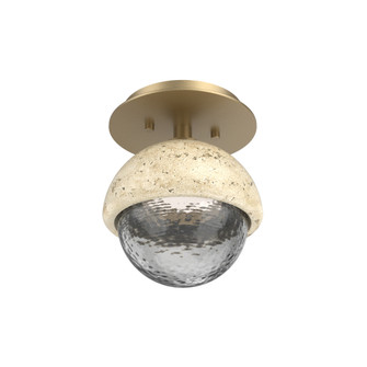 Single Glass Sconce & Flush Mount - Cabochon (1289|SMB0093-01-NB-S-L1-TR)