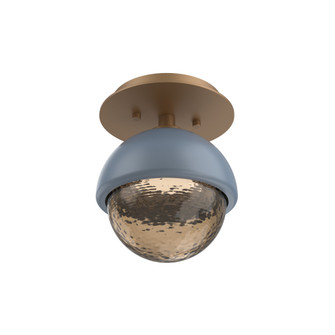 Single Glass Sconce & Flush Mount - Cabochon (1289|SMB0093-01-NB-B-L1-BU)
