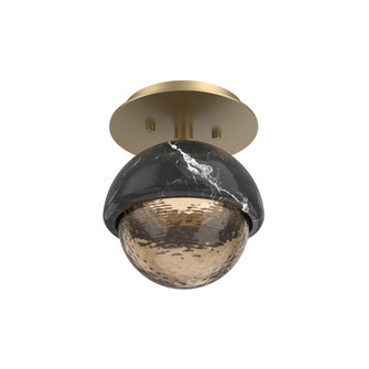 Single Glass Sconce & Flush Mount - Cabochon (1289|SMB0093-01-NB-B-L1-BM)