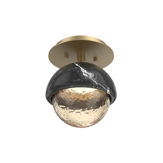 Single Glass Sconce & Flush Mount - Cabochon (1289|SMB0093-01-NB-A-L3-BM)