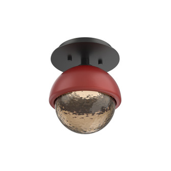 Single Glass Sconce & Flush Mount - Cabochon (1289|SMB0093-01-MB-B-L3-RE)