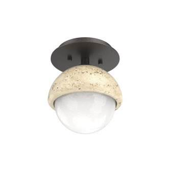Single Glass Sconce & Flush Mount - Cabochon (1289|SMB0093-01-GP-WL-L3-TR)