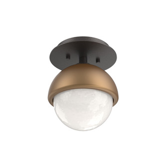 Single Glass Sconce & Flush Mount - Cabochon (1289|SMB0093-01-GP-WL-L3-NB)