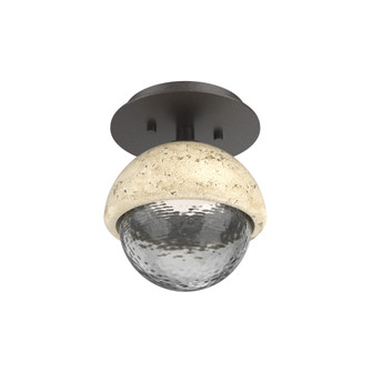 Single Glass Sconce & Flush Mount - Cabochon (1289|SMB0093-01-GP-S-L1-TR)