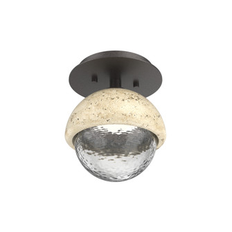 Single Glass Sconce & Flush Mount - Cabochon (1289|SMB0093-01-GP-C-L1-TR)