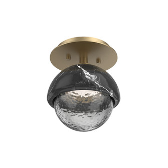 Single Glass Sconce & Flush Mount - Cabochon (1289|SMB0093-01-GB-S-L1-BM)