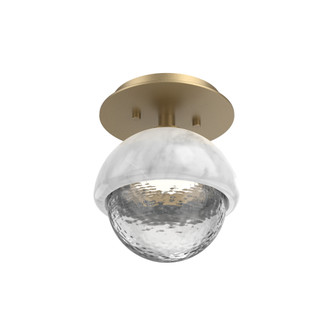 Single Glass Sconce & Flush Mount - Cabochon (1289|SMB0093-01-GB-C-L3-WM)