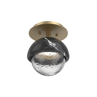Single Glass Sconce & Flush Mount - Cabochon (1289|SMB0093-01-GB-C-L3-BM)