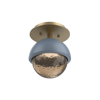 Single Glass Sconce & Flush Mount - Cabochon (1289|SMB0093-01-GB-B-L3-BU)