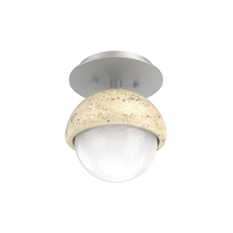 Single Glass Sconce & Flush Mount - Cabochon (1289|SMB0093-01-CS-WL-L3-TR)