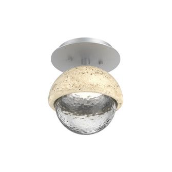 Single Glass Sconce & Flush Mount - Cabochon (1289|SMB0093-01-CS-C-L3-TR)