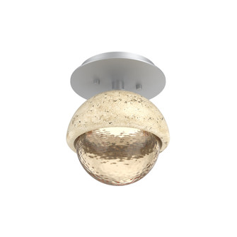 Single Glass Sconce & Flush Mount - Cabochon (1289|SMB0093-01-CS-A-L1-TR)